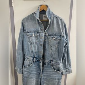 Zara denim jumpsuit